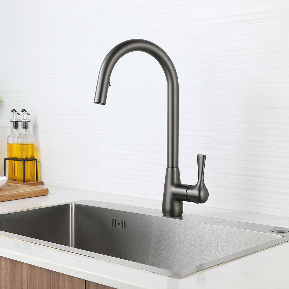 Modern Hot Sales New Design Kitchen Mixers Single Handle Pull Out Abs Kitchen Sprayer Head Kitchen Faucet