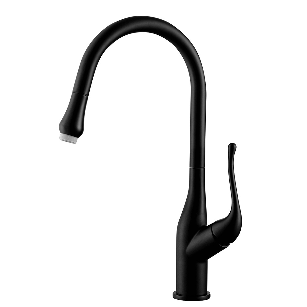 Smart Touch Black Water Tap Two Functions Pull Out Spray 360 Degree Rotation Sensor Kitchen Sink Faucets