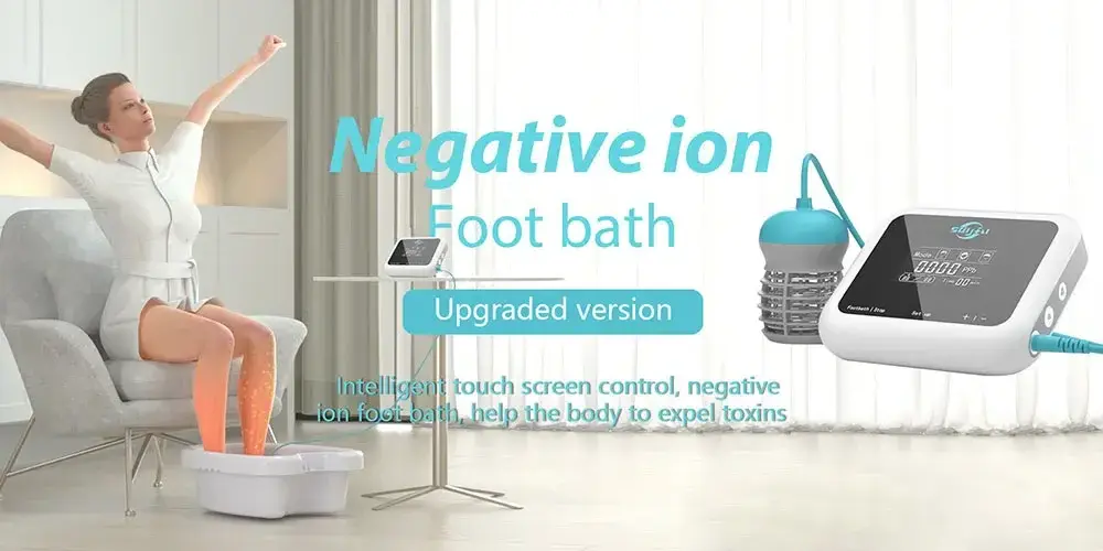 FootBath Basin Whirlpool Array Aqua Cleanse Feet Care Bath Health Therapy Relax Detox Ionic Foot Spa