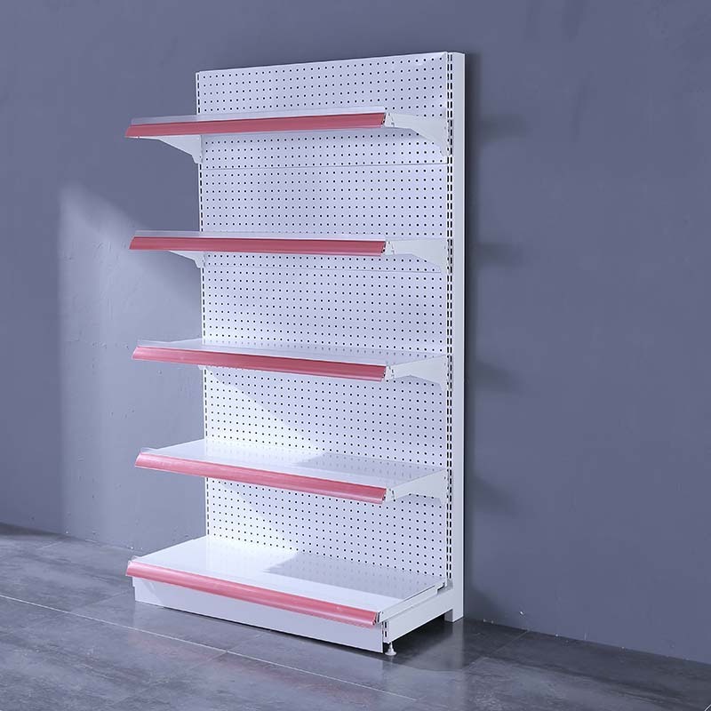 Low Moq Iron Metal Retail Shelf Display Supermarket Gondola Shelving Rack Shelves For Retail Store