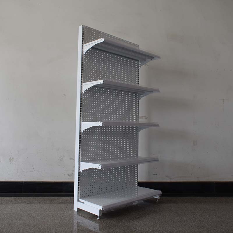 High Quality Small Steel Single Sided Display Racks Stand Supermarket Shelves