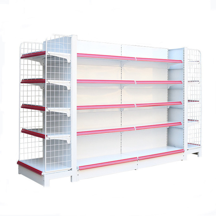 Heavy Duty Supermarket Metallic Shelves /store Display Racks /gondola Shelving