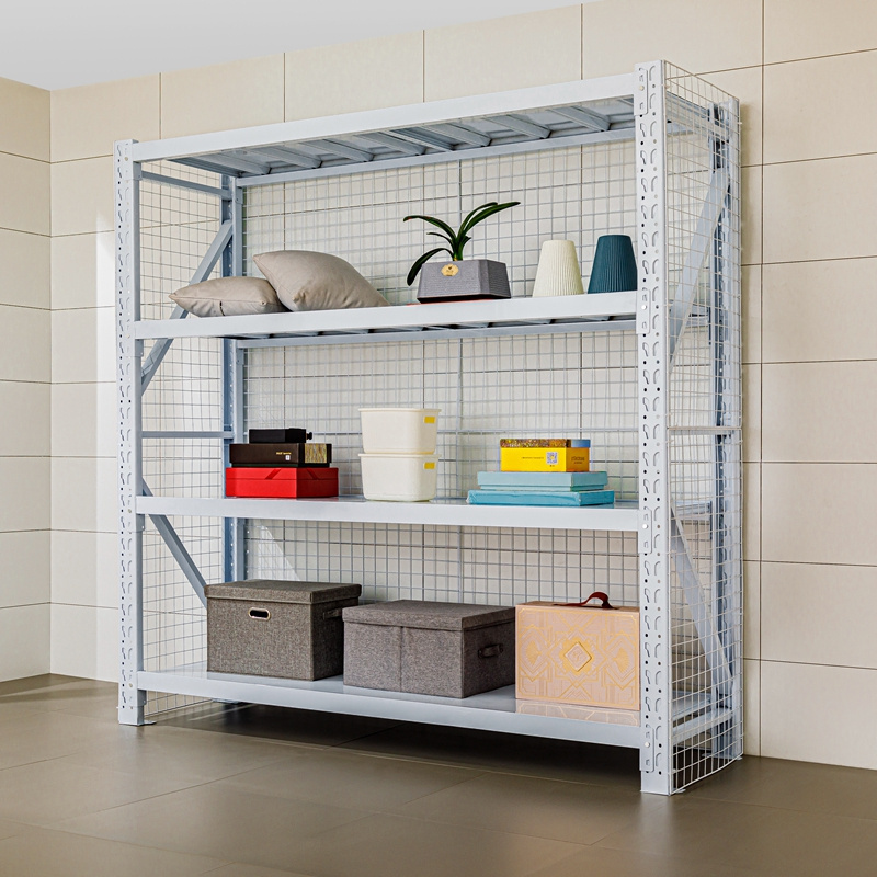 Durable Steel Industrial Racking Warehouse Stack Storage Shelving Units With Mesh