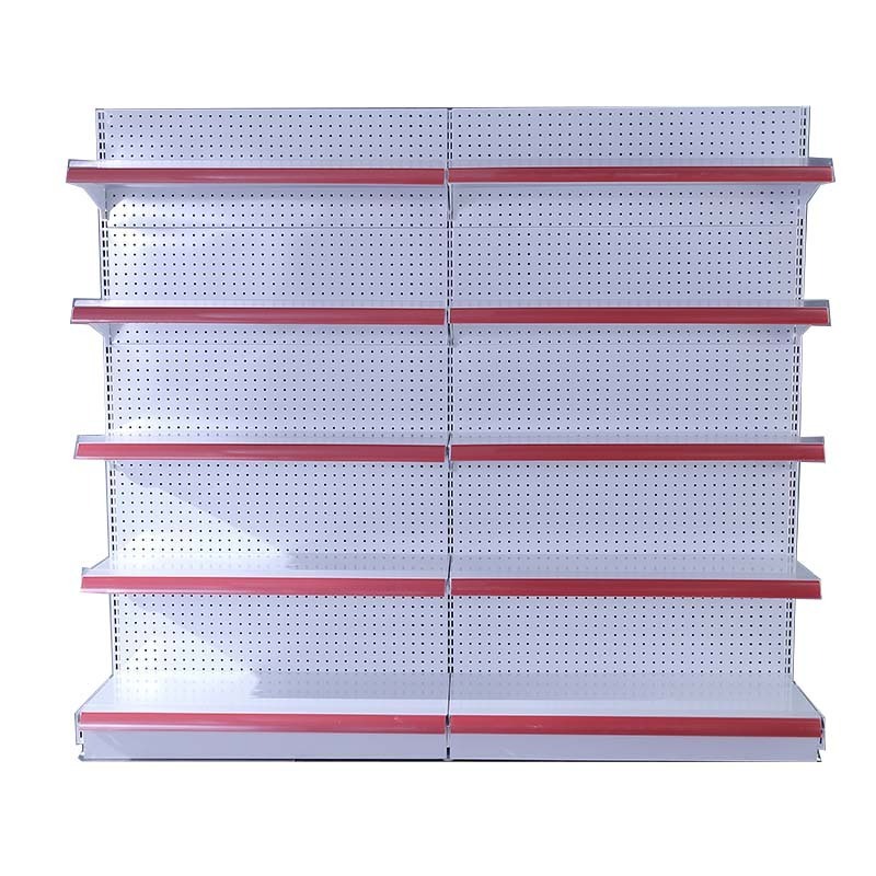 Low Moq Iron Metal Retail Shelf Display Supermarket Gondola Shelving Rack Shelves For Retail Store