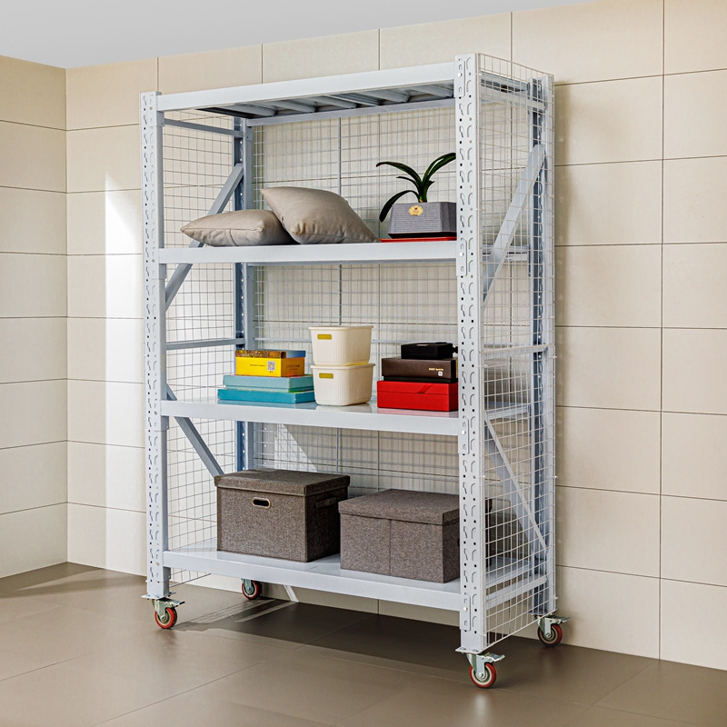 Durable Steel Industrial Racking Warehouse Stack Storage Shelving Units With Mesh