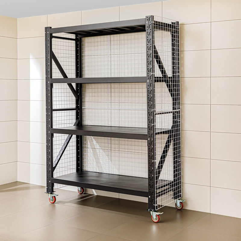 Factory Made Steel 4 Tier Industrial Garage Warehouse Storage Shelving Unit Racking