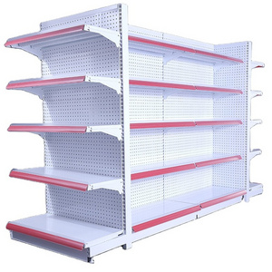 Heavy Duty Double Sided Store Display Gondola Rack Supermarket Shelves Shelving