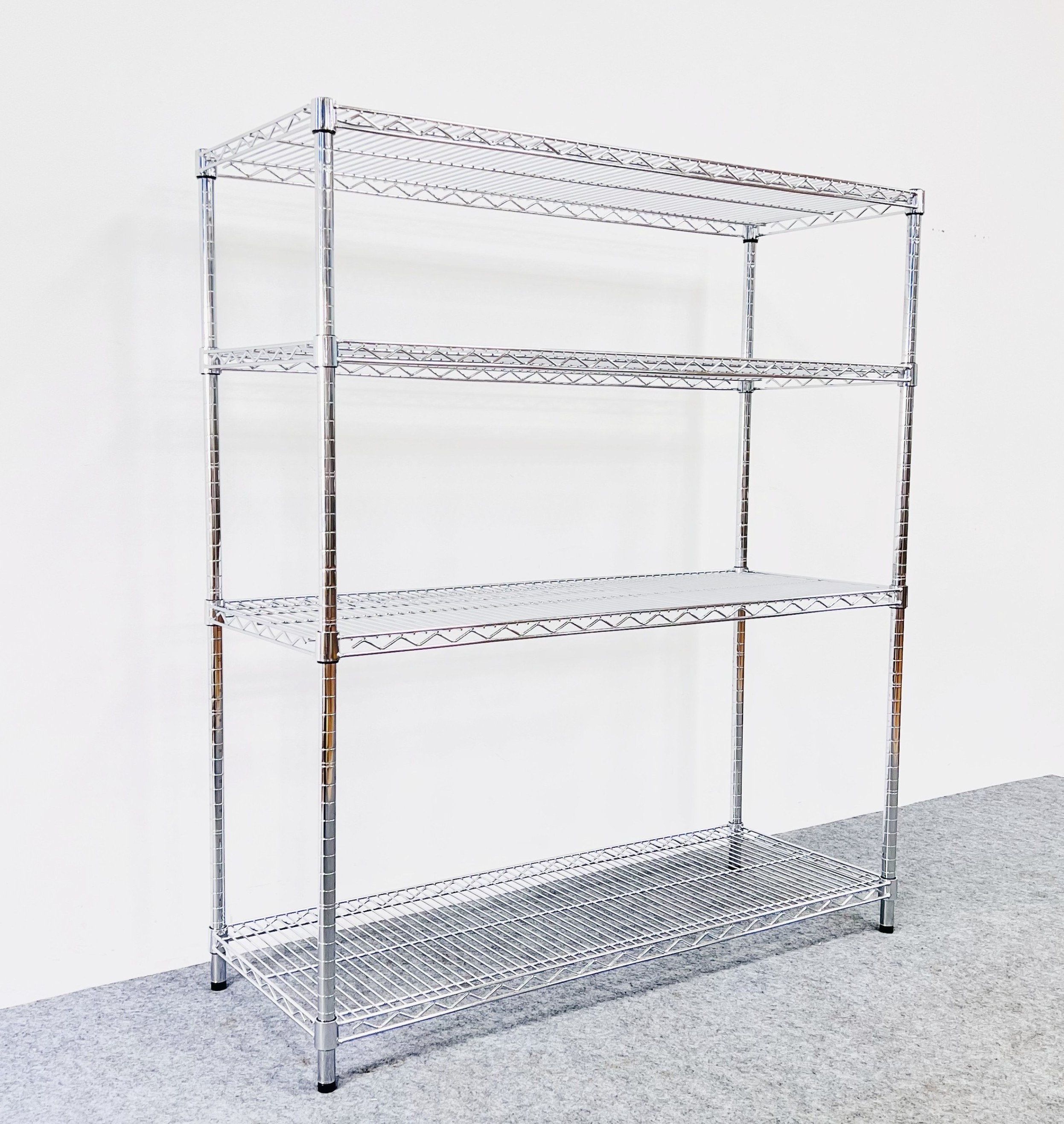 Professional Made Secure NSF Certificate Chrome Zinc Powder Coating Storehouse Restaurant Wire Shelving