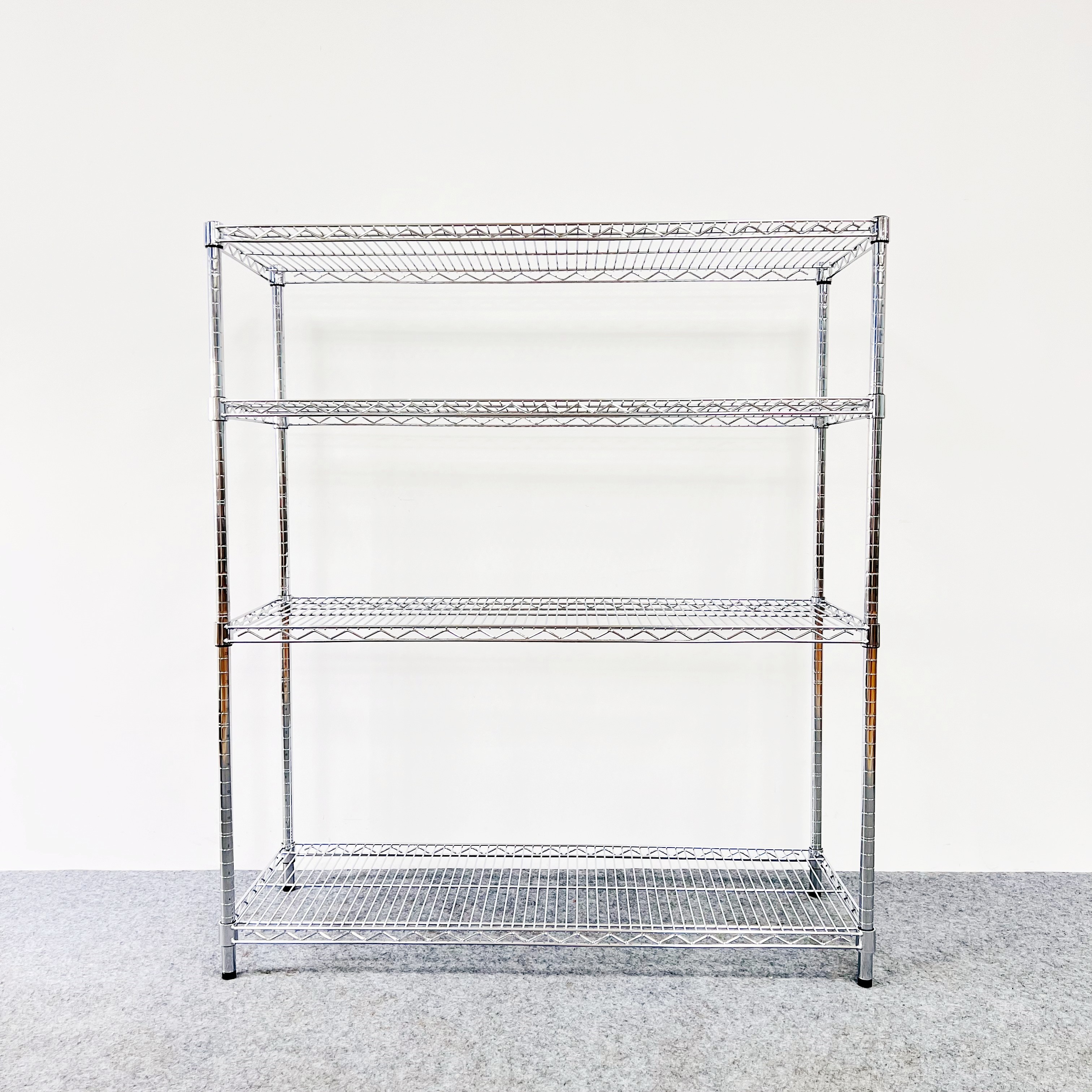 Professional Made Secure NSF Certificate Chrome Zinc Powder Coating Storehouse Restaurant Wire Shelving