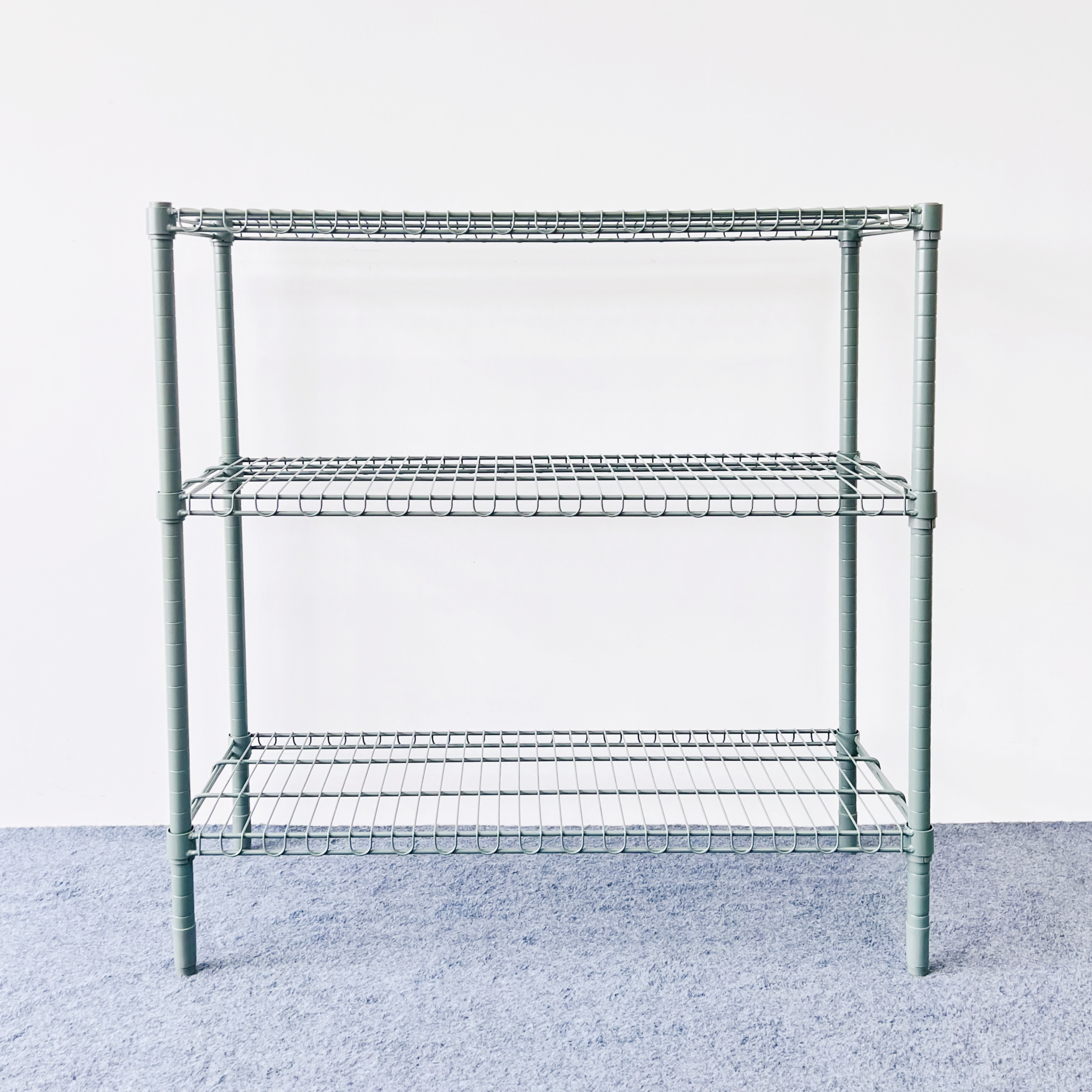 Adjustable Foodservice Metal Shelving  for Home Chrome Epoxy Coating Wire Basket Customized Design