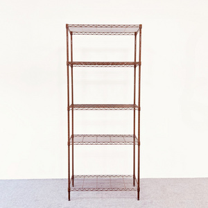 High Quality Stand Metallic Light Duty Powder Coating House Office Usage Wire Shelving Rack Unit