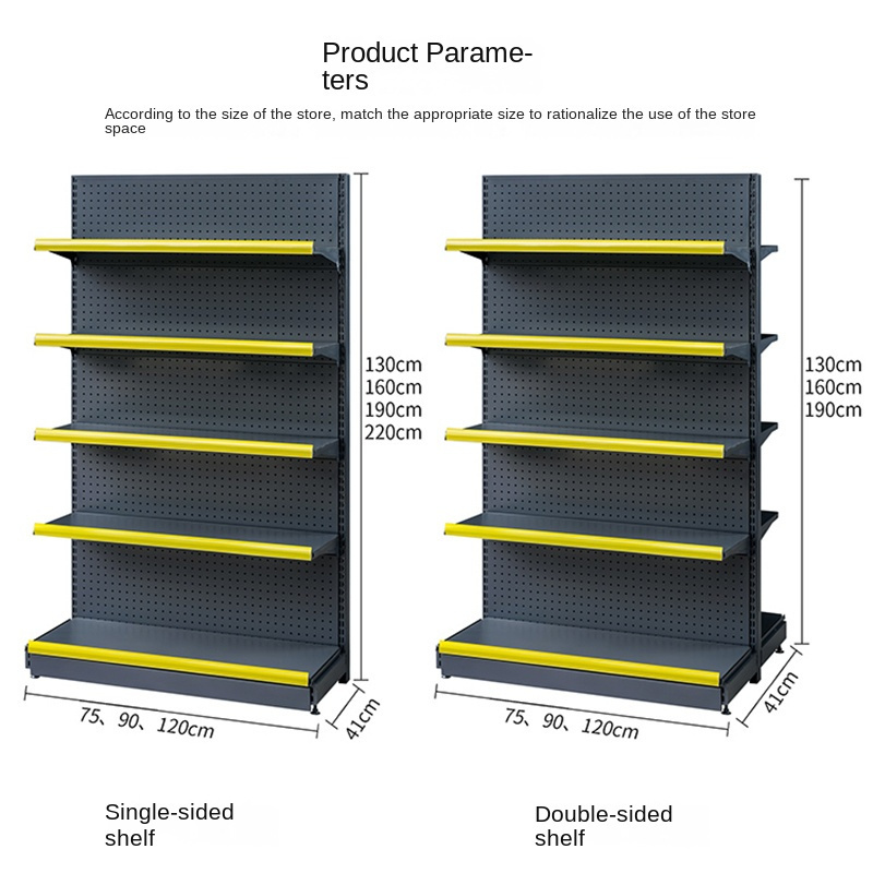 Leke Super Market Grocery Store Display Racks /Shelves For General Store Supermarket Shelf Gondola Shelving