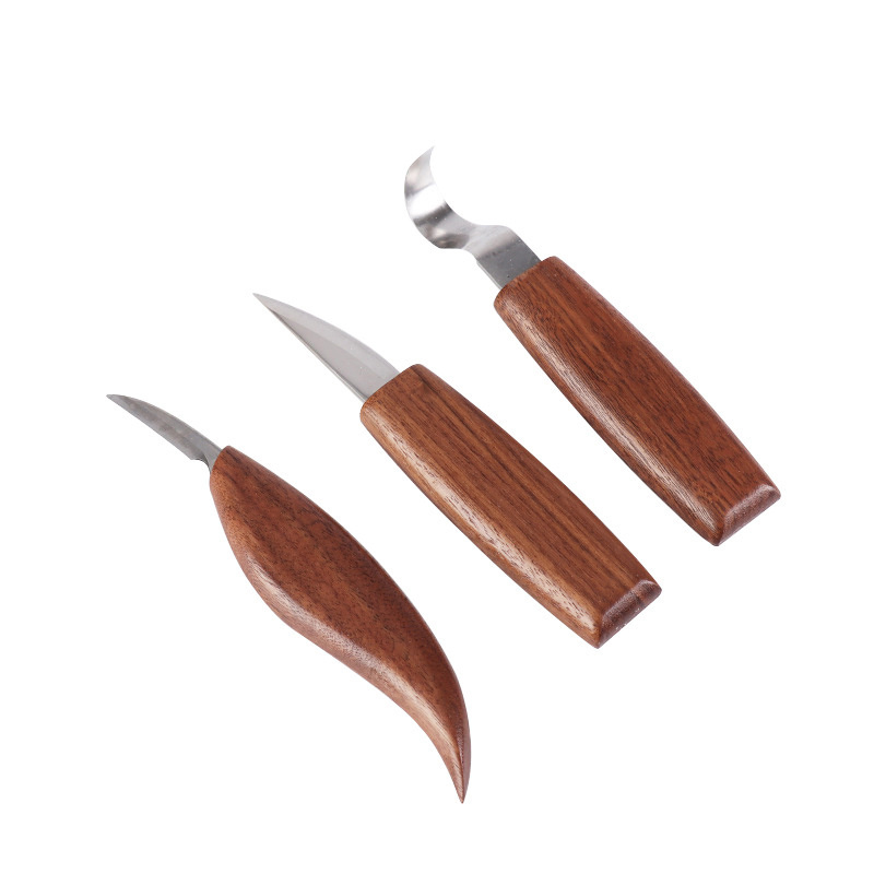 5 pcs Wood Carving Tools Kit With  Carving Hook Knife, Wood Whittling Knife, Chip Carving Knife