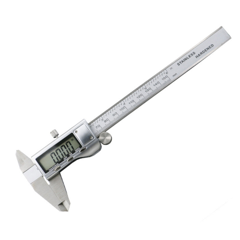 Easy Switch from Inch Metric Fraction Stainless Steel Digital Caliper Measuring Tool Electronic Digital Vernier Caliper