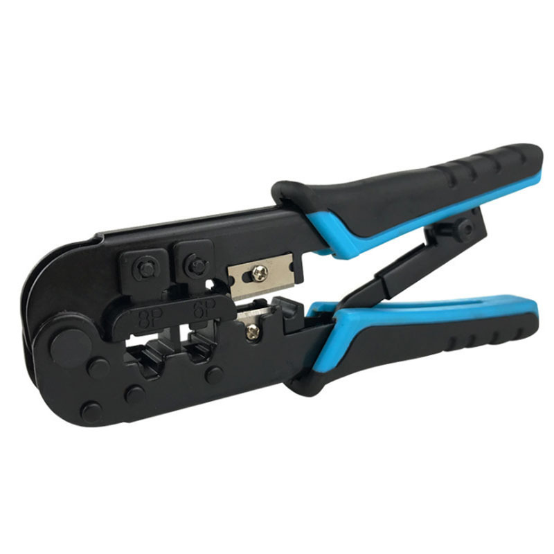 RJ-11, 6P/RJ-12, 8P/RJ-45 Crimp And Cut and Strip Tool RJ45 Crimping Wire Stripper Pliers