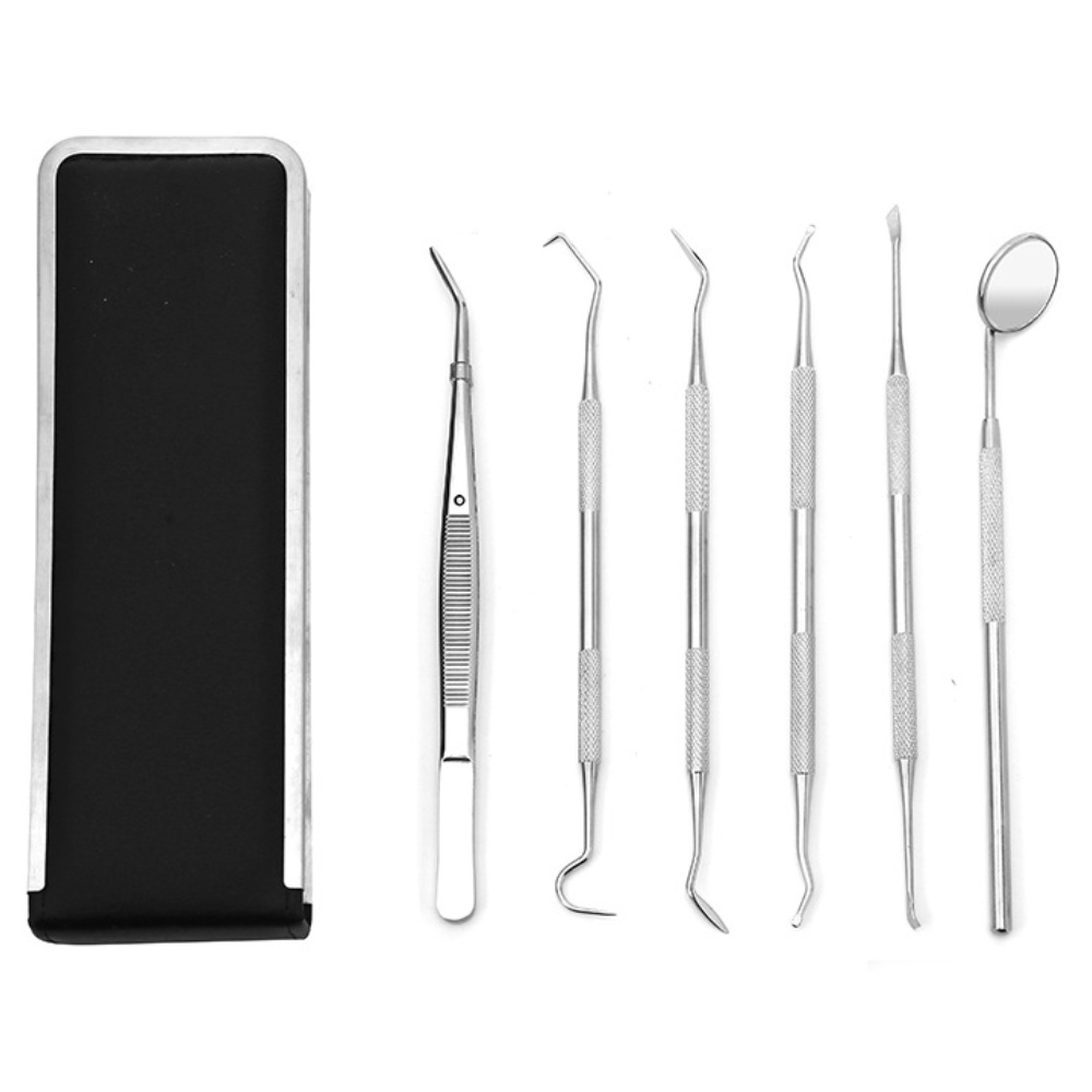 6pcs Dental Tools set To Remove Plaque and Tartar, Professional Teeth Cleaning Tools