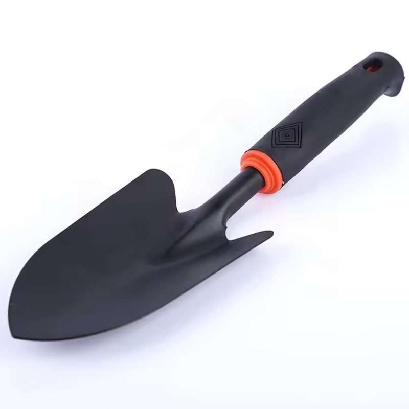 Home gardening tool set,Black plastic handle two-end hoe two-end hoe five-point rake outdoor hoe garden shovel