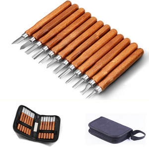 12PCS Wood Carving Knife Set Hand Carving Tool Set for DIY Sculpture Carpenter