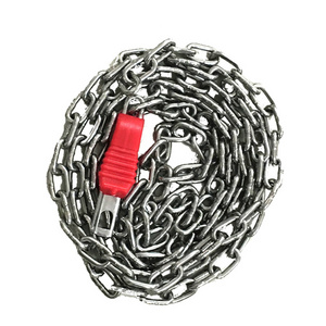 100cm shopping trolley chain customer long coin lock chain stainless steel chain