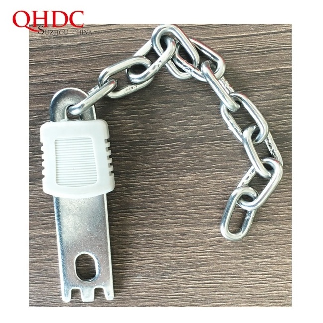 100cm shopping trolley chain customer long coin lock chain stainless steel chain