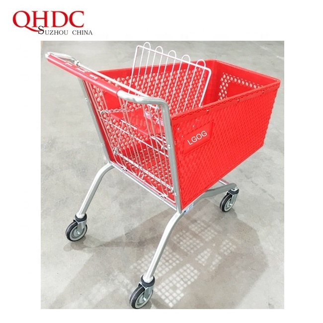 supermarket cart plastic trolly plastic shopping trolley with child seat