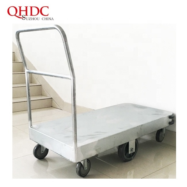 Heavy Duty Industrial Metal Warehouse Cargo Trolley,supermarket warehouse cart,platform trolleys