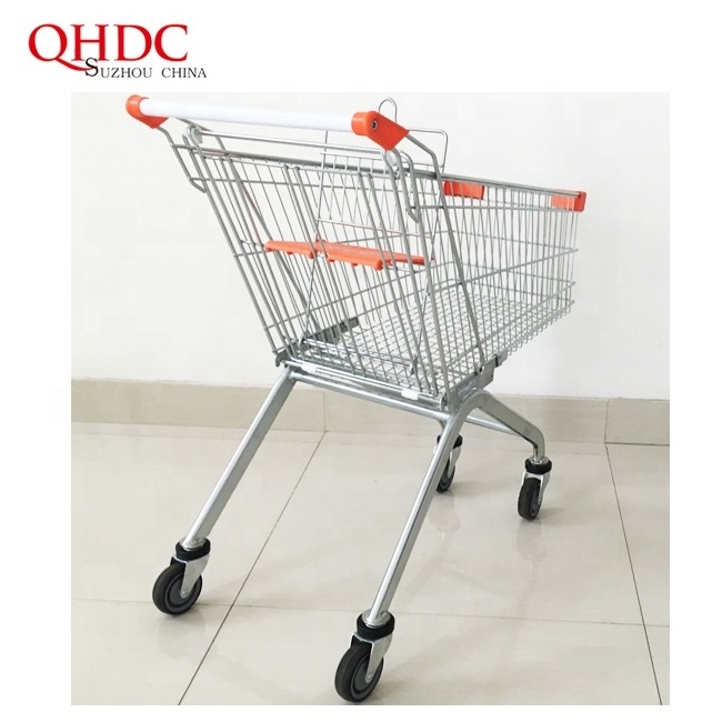 chennai super market trolly 100 litre supermarket steel shopping trolley cart