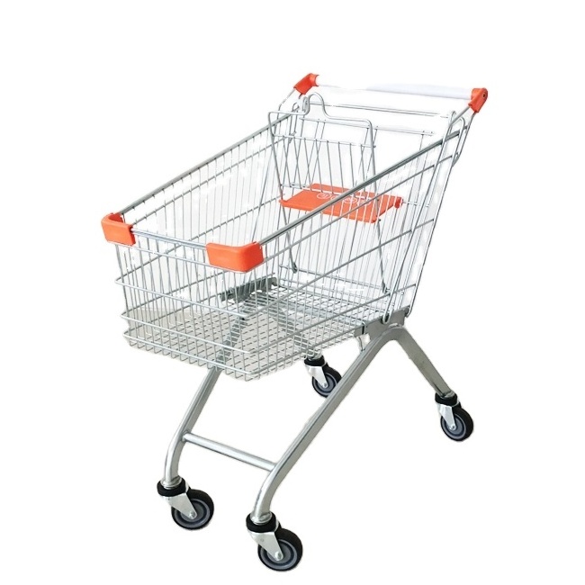 chennai super market trolly 100 litre supermarket steel shopping trolley cart