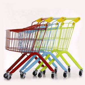 Popular kids shopping trolley supermarket small cart retail store children trolley