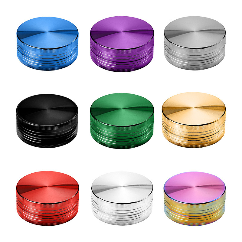 Wholesale Smoking Kit Metal Zinc Alloy Tobacco 40MM 2 Layer Custom Herb Grinder