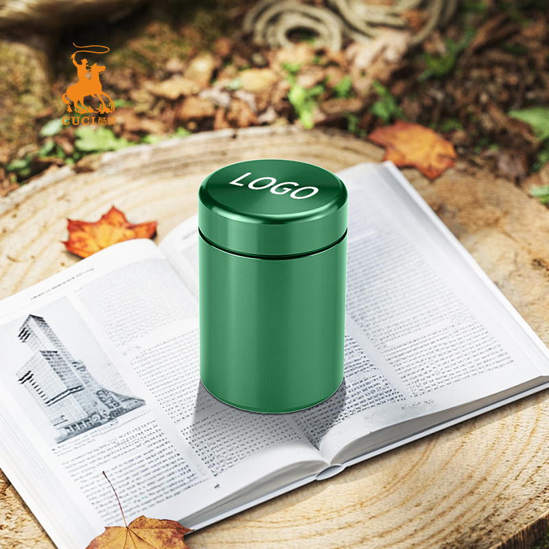 Tobacco tin herb storage container aluminium portable smoking accessories