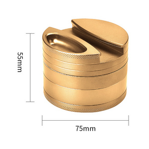 custom aluminium herb grinder 4 layers wholesale dry spice crusher grinder for herb smoke new designer smoking tobacco