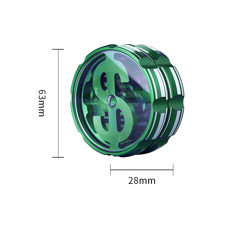 2022 best grinder custom logo Aluminium Alloy 63mm 4 layer metal grinders dry Herb herbal Tobacco crusher