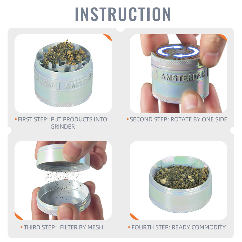 Smoke shop items portable grinder machine herb tobacco leaf shredder smoking girly production line