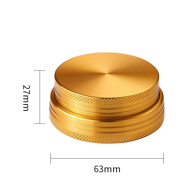 Wholesale Lighting Herb Grinder Design 63mm Aluminum Alloy Custom Herb Grinder Tobacco Crusher