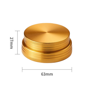 Wholesale Lighting Herb Grinder Design 63mm Aluminum Alloy Custom Herb Grinder Tobacco Crusher