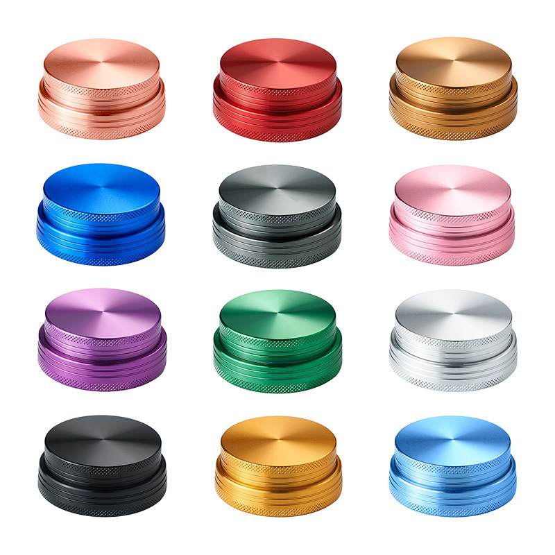 Wholesale Lighting Herb Grinder Design 63mm Aluminum Alloy Custom Herb Grinder Tobacco Crusher