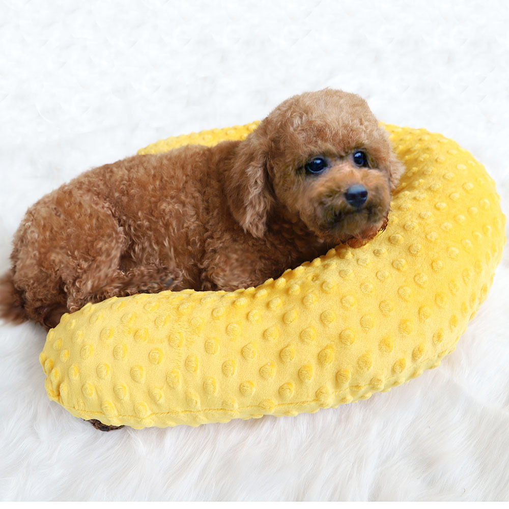 Comfortable soft  pet cat deep sleep U-shaped pillow nest, dog plush pillow toy