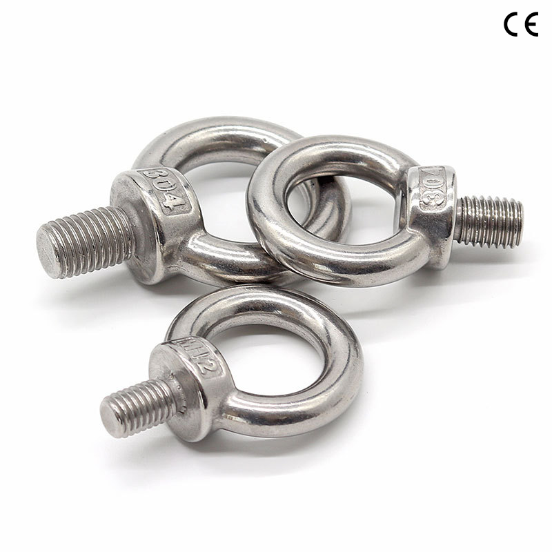 Factory Sale Imperial Metric Shoulder Eye Bolts Galvanized Steel Eyebolt With Nut