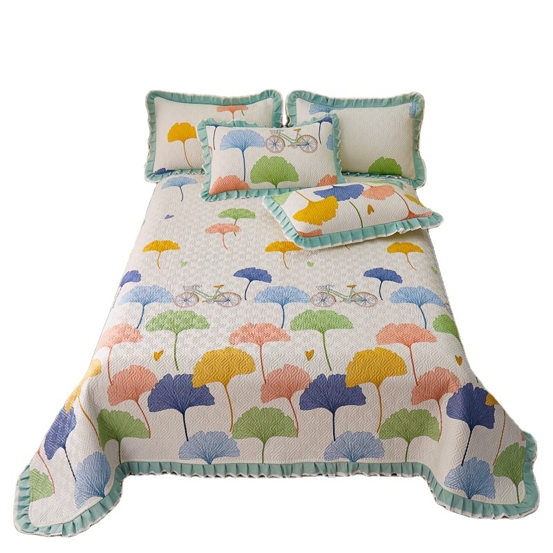 Quilted Bedspread on The Bed Patchwork Quilt Duvet Blanket American Coverlet  Bed Cove Fashion Bedding