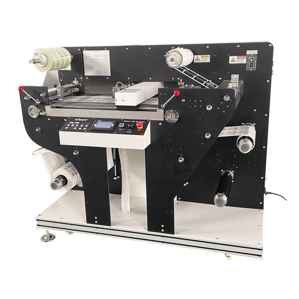 Automatic laser label stickers paper roll die paper sticker die cutting machine roll label cutter Label Die Cutter machine VR320