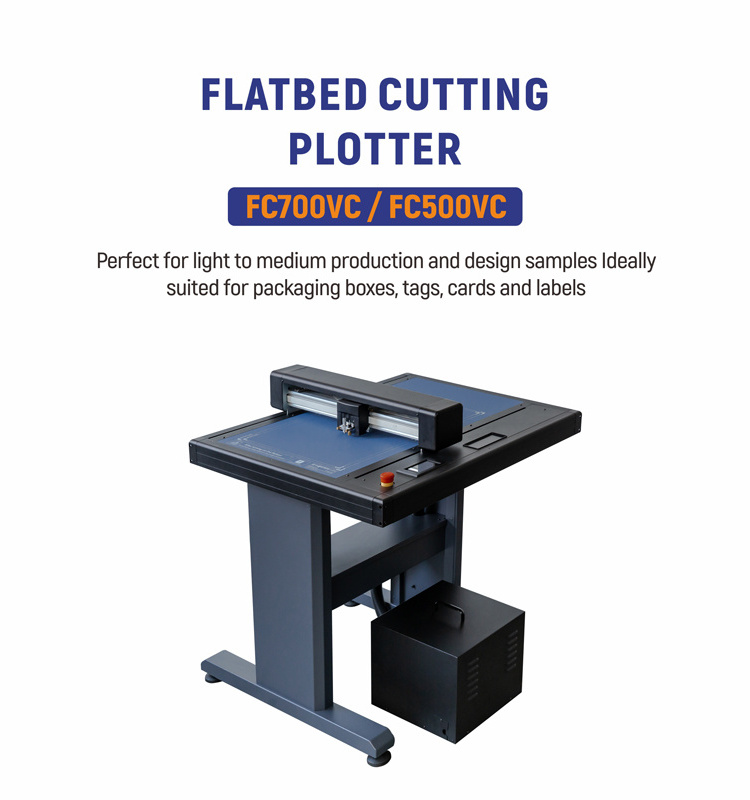 Vulcan flatbed cutter plotter Flatbed die cutting machine with creasing cardboard box making machine