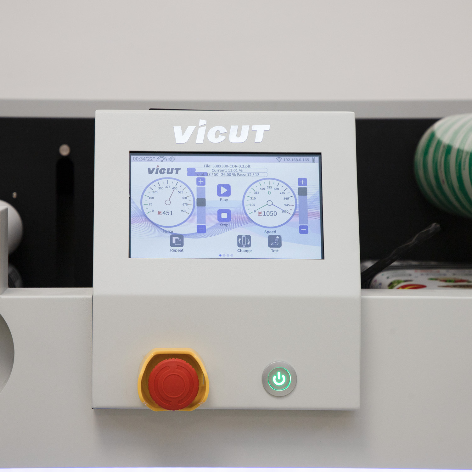 VICUT VR30X Professional Label Die Cutting Machine roll to roll digital die label cutter rotary die cutting machine for label