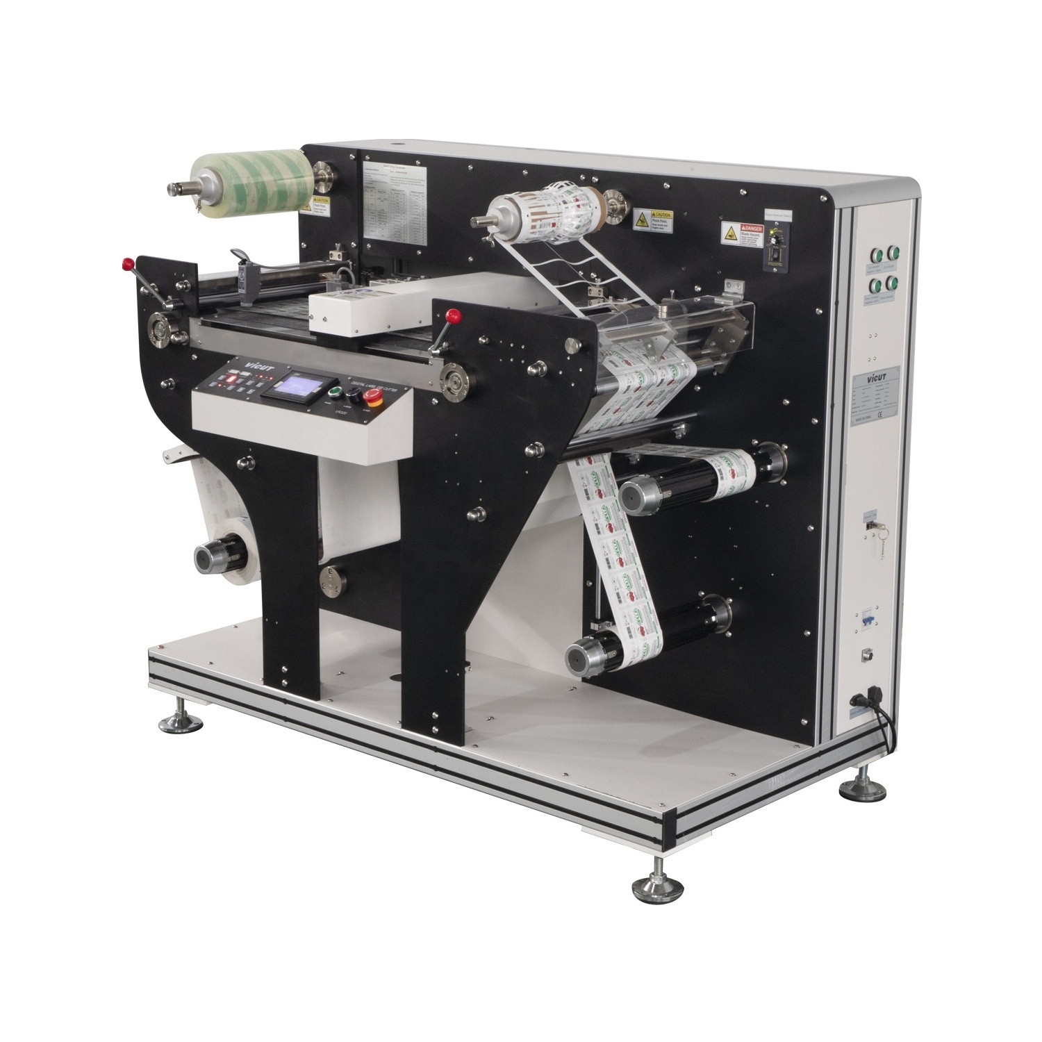 Automatic laser label stickers paper roll die paper sticker die cutting machine roll label cutter Label Die Cutter machine VR320