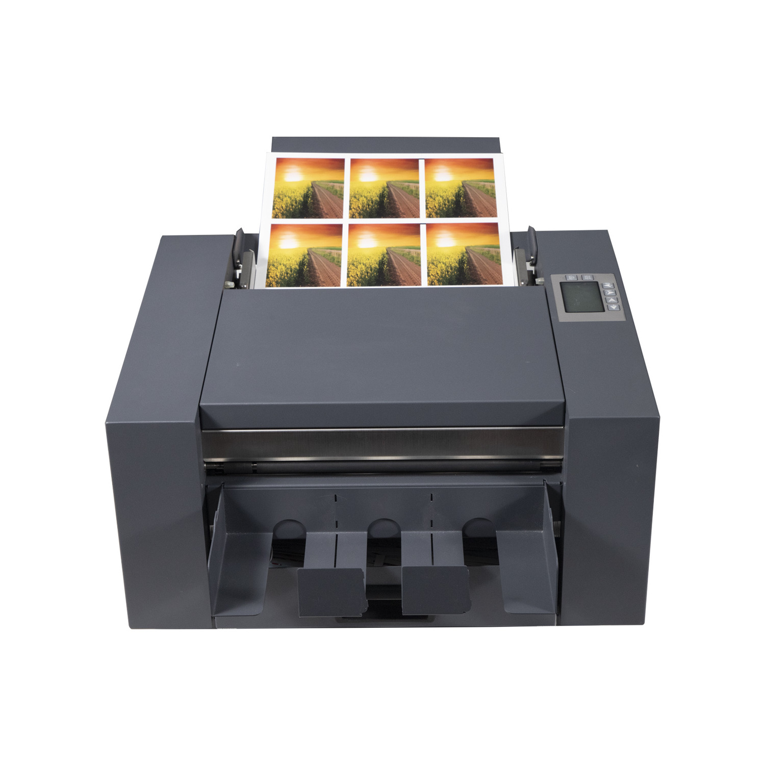 Automatic Paper Cutting Business Card FVisiting Card Cutter Machine with Creasing and Perforating