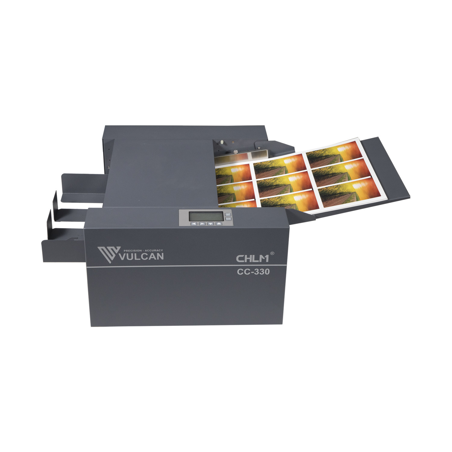 Automatic Paper Cutting Business Card FVisiting Card Cutter Machine with Creasing and Perforating