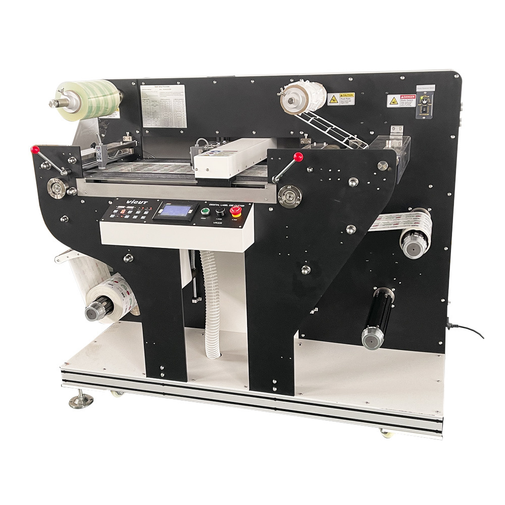 Digital R2R die label cutter VR320 Roll Label Die Cut finishing machine Roll to Sheet Label Cutter  for sale