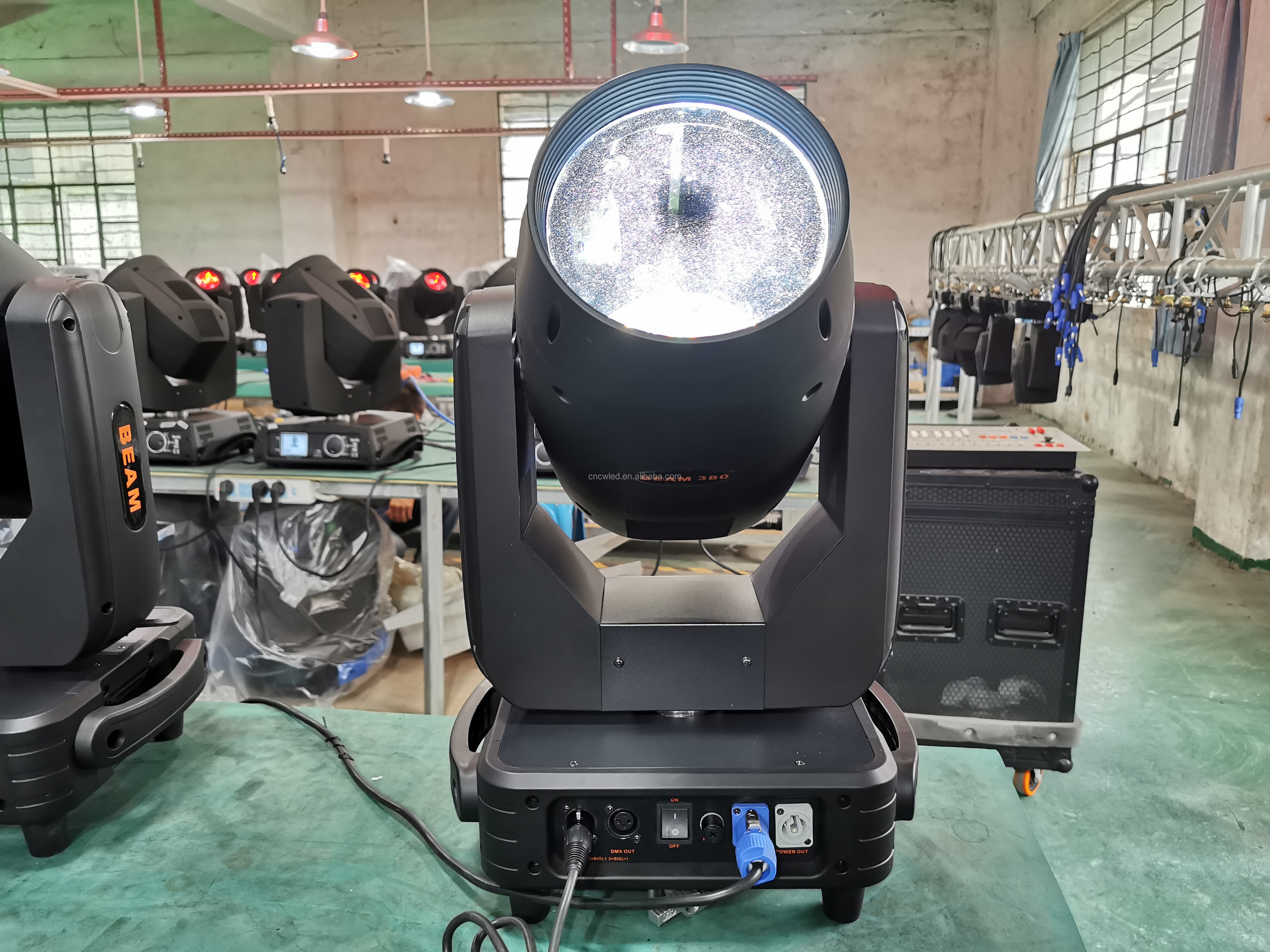 high power 380W 19r Rainbow Effect Super Beam Moving Head Sharpy Beam 380 Stage Lighting