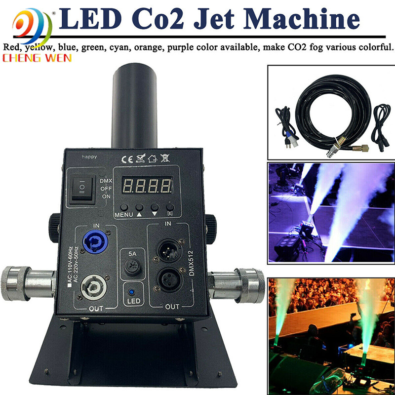 Guangzhou Professional Co2 jet with LED Fog Machine  DJ Stage equipment Co2 Smoke Machine For Stage Show