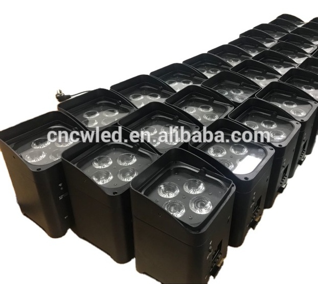 battery powered led par dmx / wireless battery powered led uplights / 4*18w wireless par light